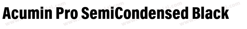 Acumin Pro SemiCondensed Black Ital字体转换